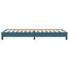 vidaXL Boxspringbett ohne Matratze Dunkelblau 80x220 cm Samt