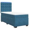 vidaXL Boxspringbett mit Matratze Blau 100x200 cm Samt