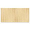 vidaXL Teppich Rechteckig Hell Natur 100x200 cm Bambus