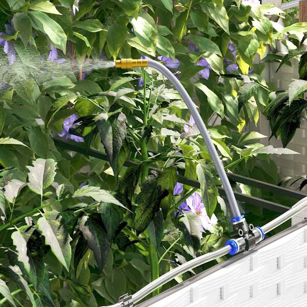 vidaXL Garten-Pflanzgef&auml;&szlig; 4 pcs Wei&szlig; Stahl