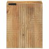vidaXL Bad-H&auml;ngeschrank Braun 38x33,5x48 cm Massivholz Mango