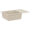 vidaXL Waschbecken Beige 780 x 500 mm 80% Quarz und 20% Harz