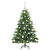 vidaXL K&uuml;nstlicher Weihnachtsbaum mit 150 LEDs Gr&uuml;n 120 cm PE und PVC