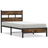 vidaXL Bettgestell ohne Matratze mit Kopfteil Sonoma-Eiche 100x200 cm