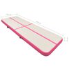 vidaXL Aufblasbare Gymnastikmatte mit Pumpe 400x100x15 cm PVC Rosa