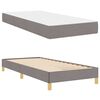 vidaXL Boxspringbett mit Matratze Taupe 80 x 200 cm Stoff