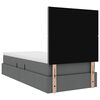 vidaXL Aufbewahrungsbett mit Matratze Dunkelgrau 90 x 190 cm Polyester