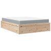 vidaXL Bett mit Matratze 120x190 cm Massivholz Kiefer