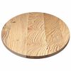 vidaXL Tischplatte 140x60x2 cm Massivholz Eiche Oval