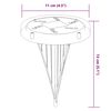 vidaXL Solar-Bodenleuchten mit Erdspieß 4 Stk. Warmweiß