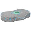 vidaXL Nackenkissen Grau Viscoschaum 53 x 34,5 x 10,5 cm