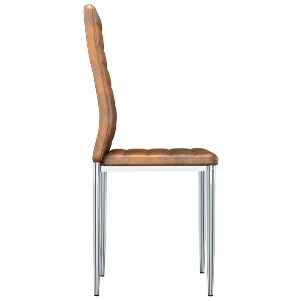 vidaXL Esszimmerst&uuml;hle 2 pcs Braun 41,5 x 48 x 99 cm