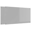 vidaXL K&uuml;chenr&uuml;ckwand 2 pcs Hellgrau 110 x 60 cm Geh&auml;rtetes Glas