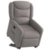 vidaXL Relaxsessel mit Aufstehhilfe Taupe Stoff