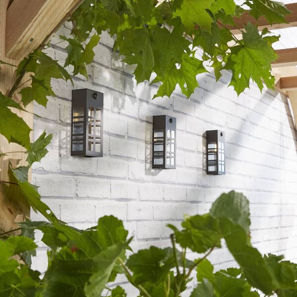 Luxform Intelligente Hybride LED-Garten-Solarleuchte Oregon PIR