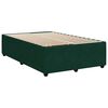 vidaXL Boxspringbett mit Matratze Dunkelgr&uuml;n 120x190 cm Samt