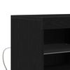 vidaXL LED-Sideboard Schwarz 81 x 37 x 66,5 cm Holzwerkstoff