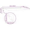 vidaXL Einziehbare Markise Hellgrau 500 × 300 cm Stoff, Metall
