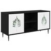 vidaXL TV-Schrank HANAU 102 x 33 x 51 cm Schwarz Eichen-Optik