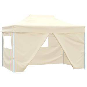 vidaXL Party-Zelt Creme 280 x 410 x 315 cm Oxford-Stoff