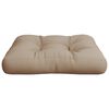 vidaXL Palettenkissen Taupe 60x61,5x10 cm Stoff
