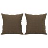 vidaXL 3-Sitzer-Sofa mit Kissen Braun 180 cm Stoff
