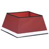 vidaXL Weihnachtsbaumrock Rot und Wei&szlig; 48x48x25 cm