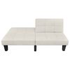 vidaXL Schlafsofa Verstellbar Beige