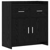 vidaXL Sideboard Schwarze Eiche 75 x 36 x 80 cm Holzwerkstoff