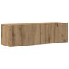 vidaXL 5-tlg. TV-Schrank-Set Wandmontage Artisan-Eiche Holzwerkstoff