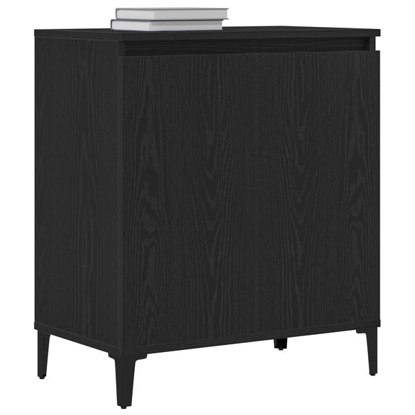 vidaXL Sideboard Schwarz 60 x 35 x 70 cm Holzwerkstoff