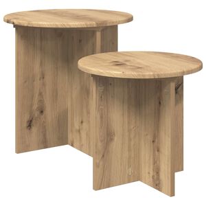 vidaXL Beistelltisch-Set 2 pcs Artisan-Eiche Holzwerkstoff