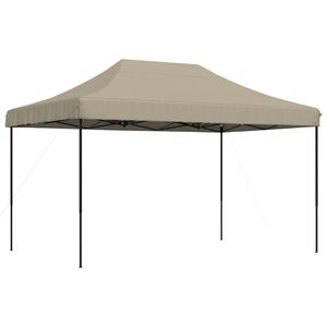 vidaXL Partyzelt Faltbar Pop-Up Taupe 440x292x315 cm
