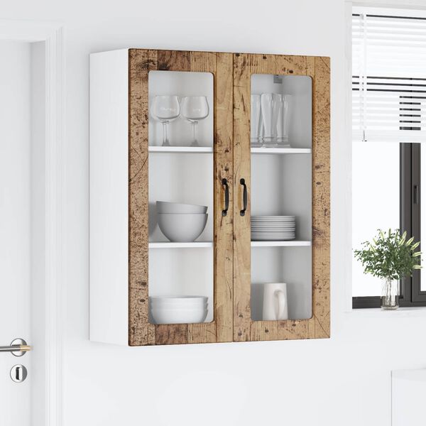 vidaXL K&uuml;chenwandschrank Lucca Altholz 80 x 31 x 100 cm Holzwerkstoff