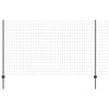 vidaXL Euro-Zaun mit Pfosten 10 x 1,4 m PVC-beschichteter Stahl Grau