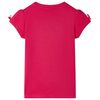 Kinder-T-Shirt Knallrosa 92