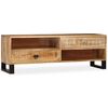 vidaXL TV-Schrank Massivholz Mango 120x30x40 cm