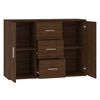 vidaXL Sideboard Braun Eichen-Optik 91x29,5x65 cm Holzwerkstoff
