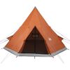 vidaXL Tipi-Campingzelt 4 Personen Orange Wasserdicht