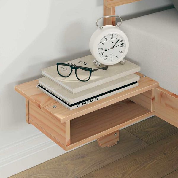 vidaXL Bettrahmen mit Kopfteil Braun 160 x 200 cm Massives Kiefernholz