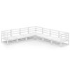 vidaXL 7-tlg. Garten-Lounge-Set Wei&szlig; Kiefer Massivholz