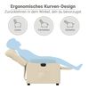 vidaXL Relaxsessel Elektrisch Creme Stoff