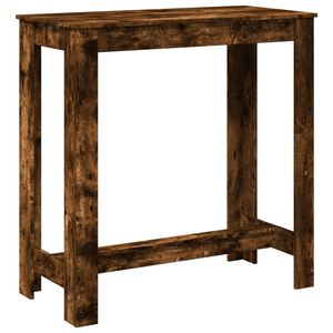 vidaXL Bartisch R&auml;uchereiche 102x50x103,5 cm Holzwerkstoff