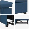 vidaXL Pull-Out Schlafsofa Blau 194 x 50 x 82 cm Sperrholz