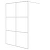 vidaXL Duschwand f&uuml;r Begehbare Dusche Wei&szlig; 140x195 cm ESG-Klarglas