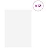 vidaXL Dekoplatten 12 pcs Weiß 21 x 30 x 0.3 cm Holzwerkstoff
