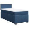 vidaXL Boxspringbett mit Matratze Blau 100x200 cm Stoff