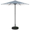 vidaXL Garten-Schirm mit Fu&szlig; 230 x 230 cm Polyester Rechtwinklig
