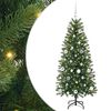 vidaXL K&uuml;nstlicher Weihnachtsbaum mit 150 LEDs Gr&uuml;n 150 cm PE und PVC