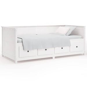 vidaXL Tagesbett ohne Matratze Wei&szlig; 90x190 cm Massivholz Kiefer